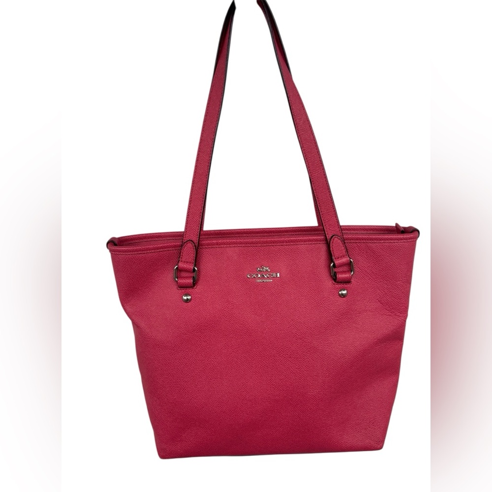 Coach Fuchsia City Zip Tote Bag - Picture 2 of 9